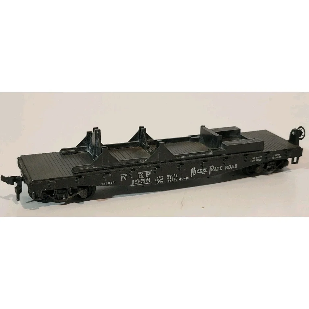Vintage HO Scale Nickel Plate Road‎ Flat Freight Car #1958 Athearn Model Train